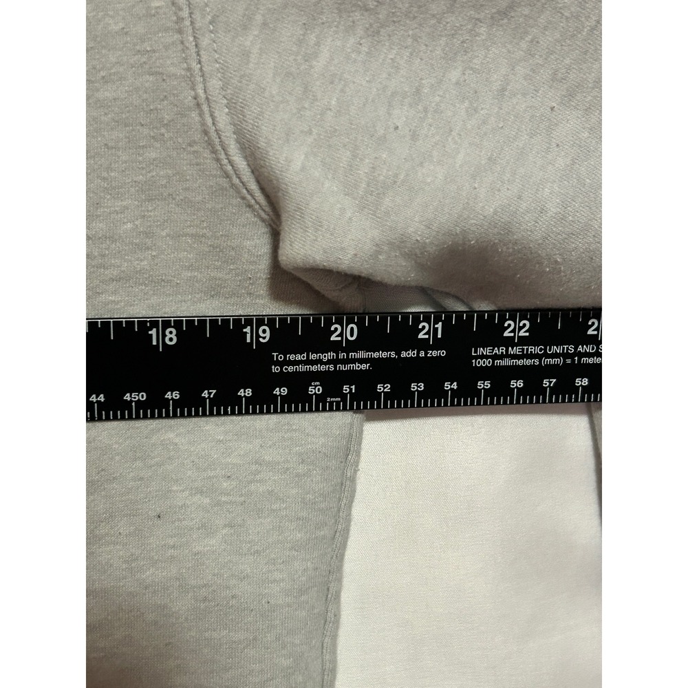 Disney Store Winnie the Pooh Merry Christmas Sweatshirt Gray Mens M Embroidered - Picture 7 of 7
